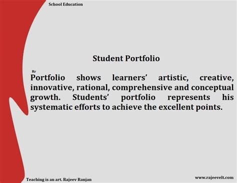 Portfolio Meaning in Education: A Kaleidoscope of Learning and Creativity