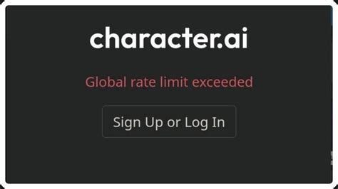 What does global rate limit exceeded mean character ai and how does it impact user experience in digital platforms?